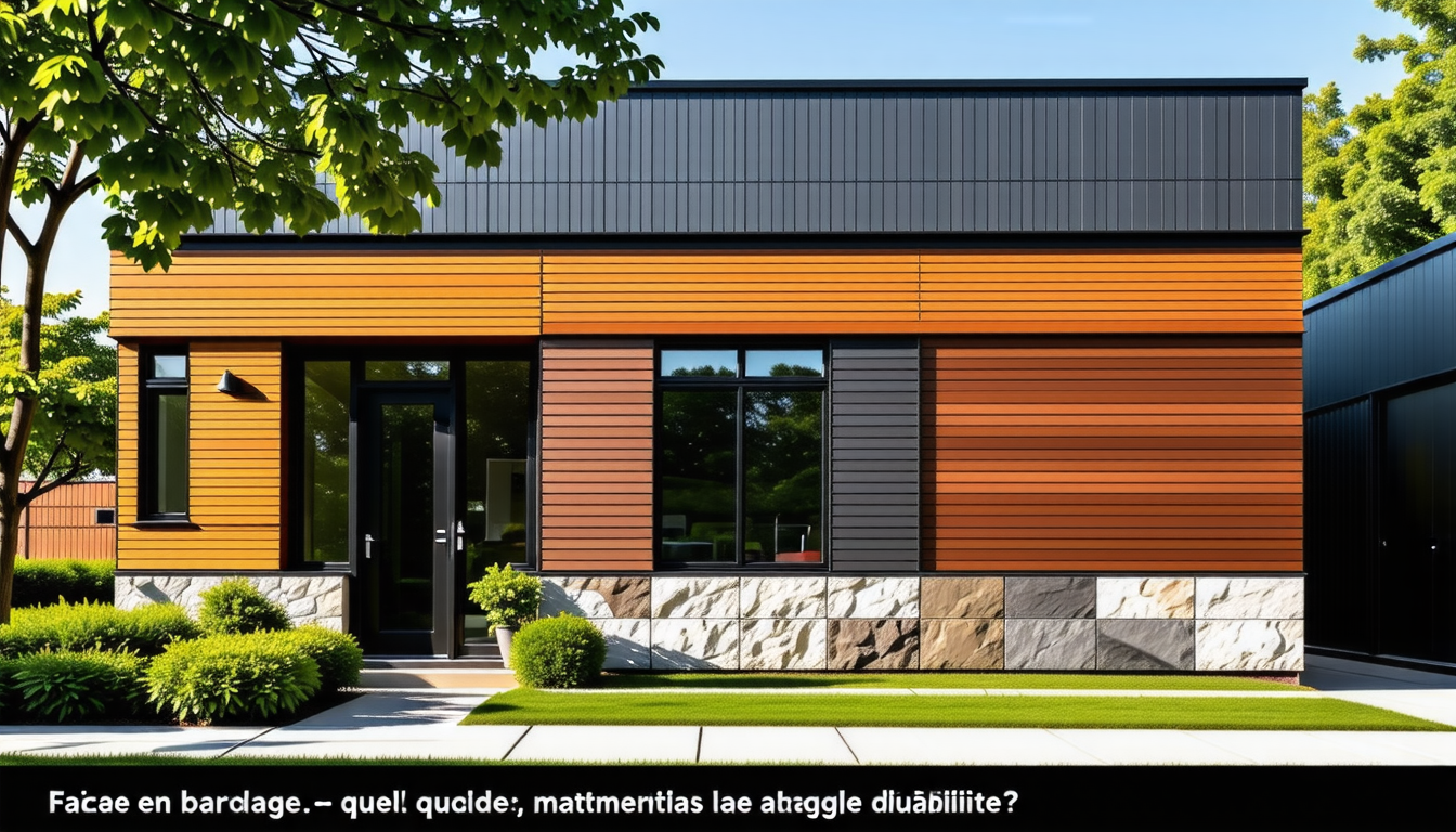 découvrez les matériaux les plus durables pour votre façade en bardage. cet article vous guide sur les options idéales pour allier esthétique et longévité, afin de protéger votre maison des intempéries tout en embellissant son apparence.